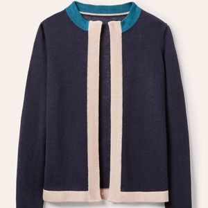 Boden Linen Dalton Cardigan Sz 4 NWOT